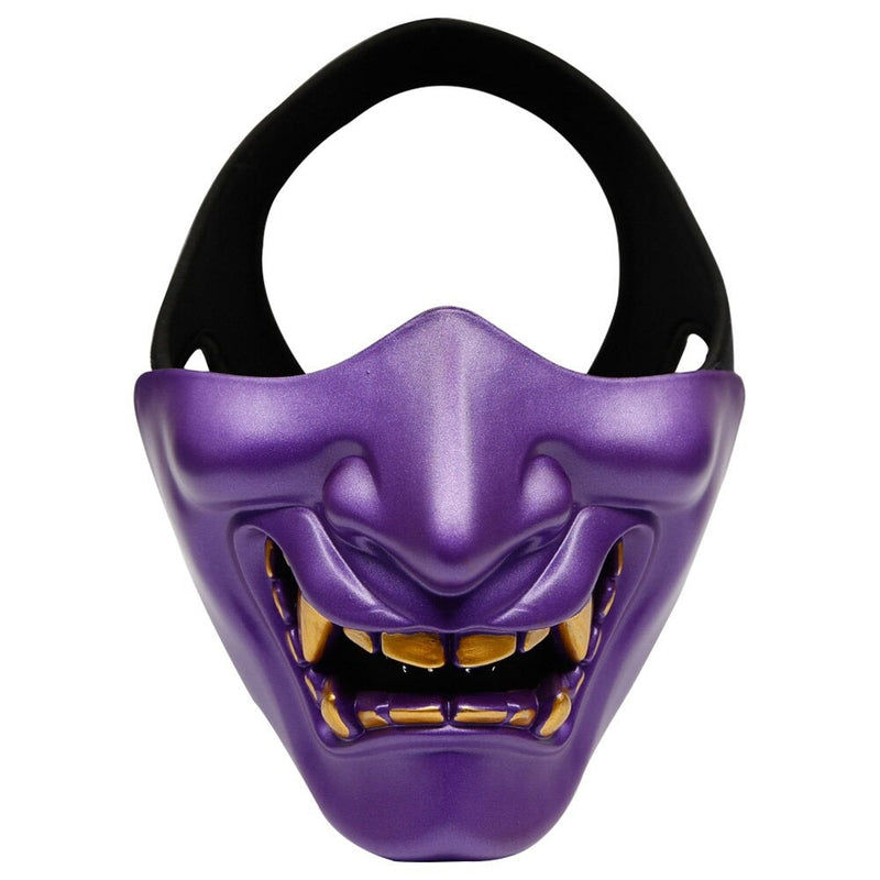 Masque de démon japonais Oni violet