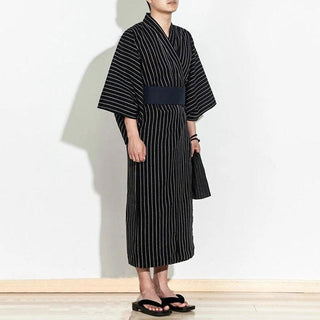 Yukata Homme Traditionnel avec Rayures