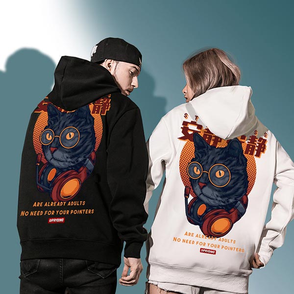 Hoodie japonais chat hipster-2.jpg