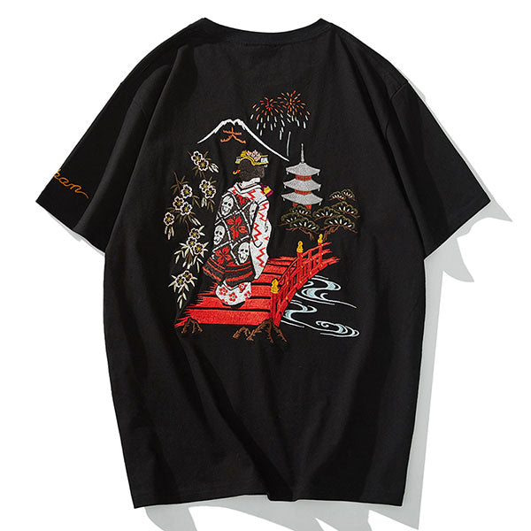 T-shirt paysage japonais Geisha-0.jpg