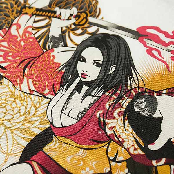T-shirt guerrière japonaise et son tigre-2.jpg