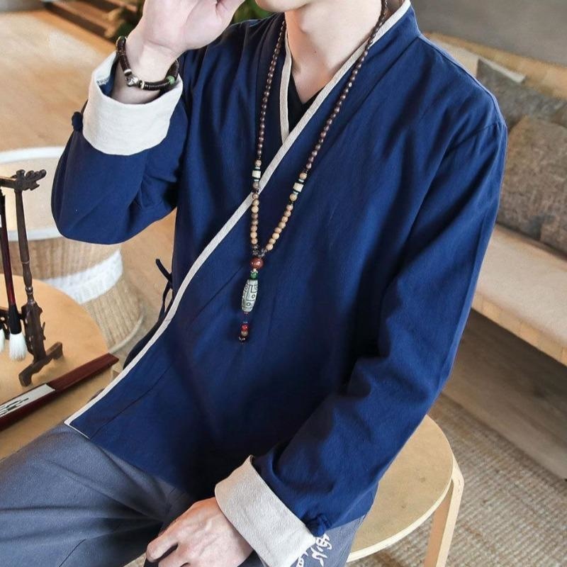 Veste Kimono Traditionnelle avec Ourlet