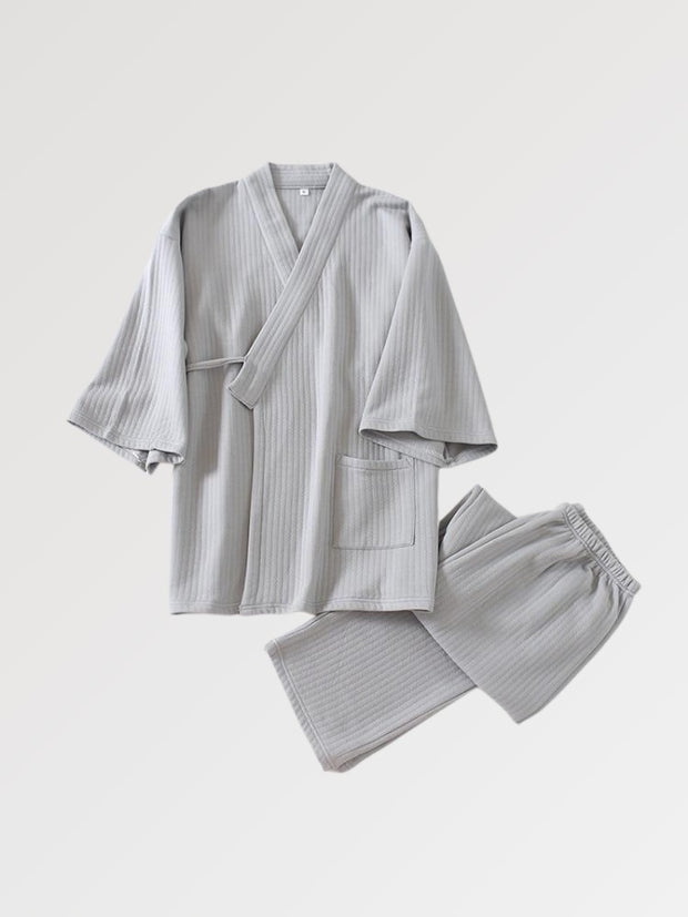 Jinbei japonais épais uni pantalon-2.jpg