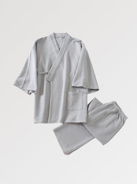 Jinbei japonais épais uni pantalon-2.jpg