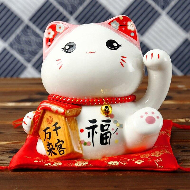 Tirelire Maneki Neko Kawaii réussite