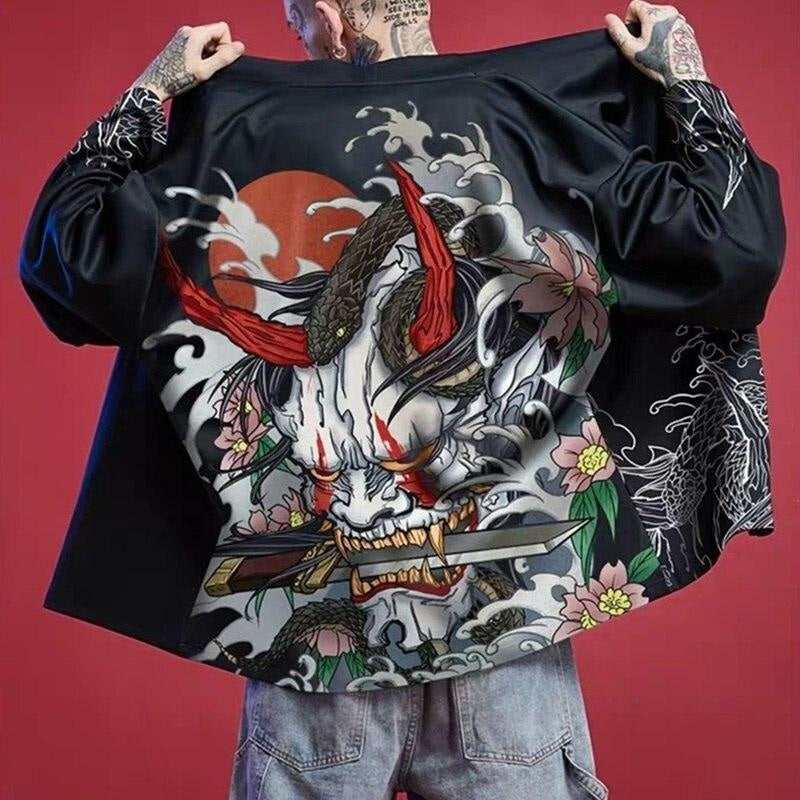 Veste Kimono Homme Démon Hannya-0.jpg