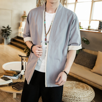 Veste Kimono Décontracté Homme