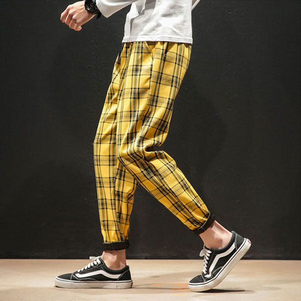 Pantalon style japonais à carreaux-0.jpg