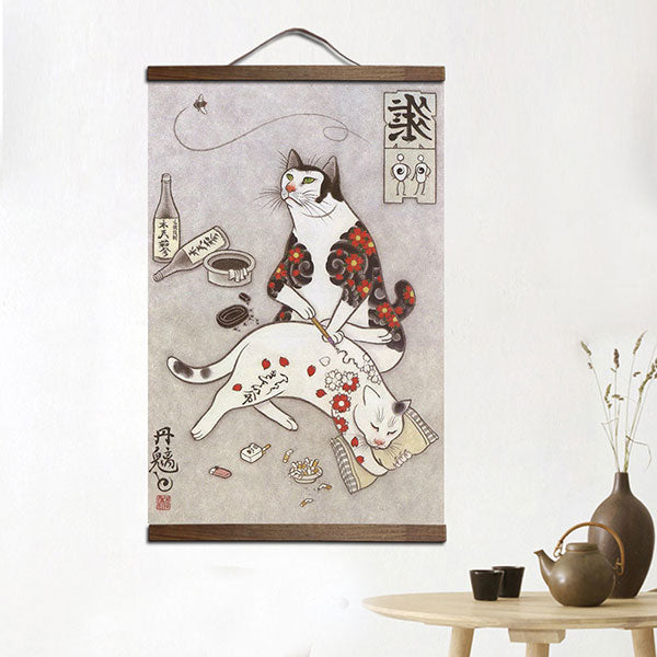 Tableau japonais chat yakuza-4.jpg