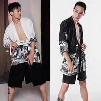 Veste Kimono Homme Dragon Black & White-6.jpg