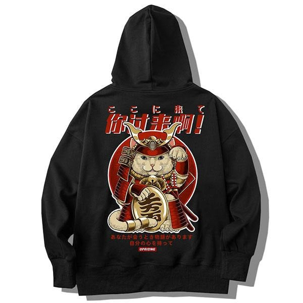 Sweat japonais neko samouraï