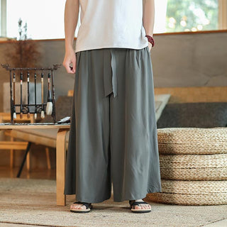 Pantalon Hakama japonais uni