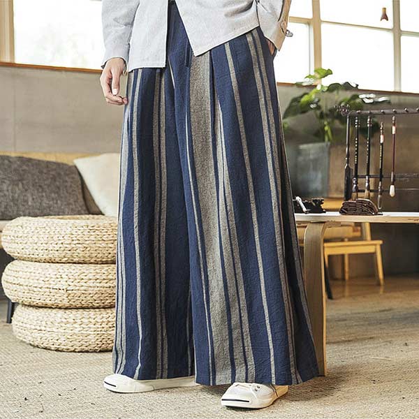 Hakama pantalon japonais rayé-3.jpg