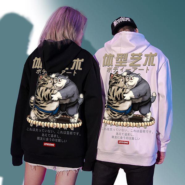 Sweat japonais combat de chats sumo