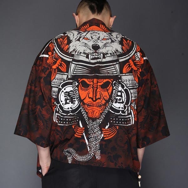Veste Kimono Samuraï Loup