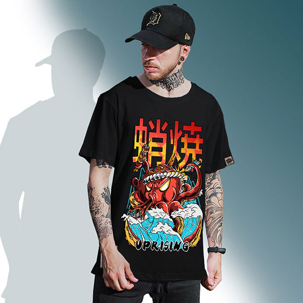 T-shirt japonais Tako Attack-1.jpg