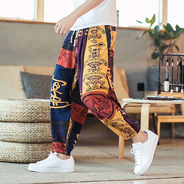 Pantalon japonais style sarouel motifs colorés-0.jpg