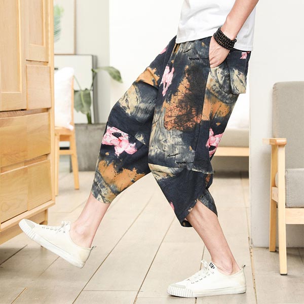 Pantalon traditionnel japonais motifs abstraits-0.jpg