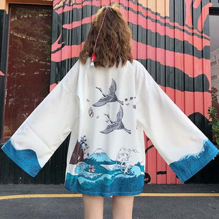 Cardigan japonais style Haori pour femme