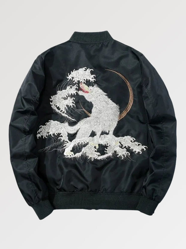 Sukajan japonais loup blanc