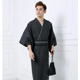 Yukata Homme Traditionnel Noir