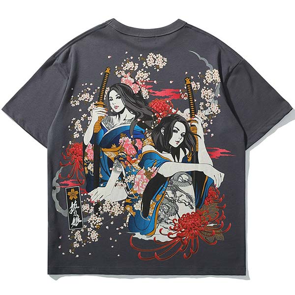 T-shirt imprimé guerrières japonaises-9.jpg