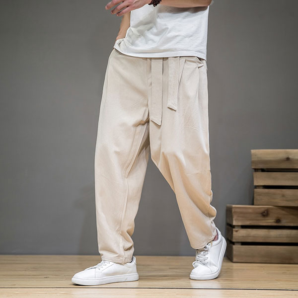 Pantalon japonais fluide pour homme-0.jpg