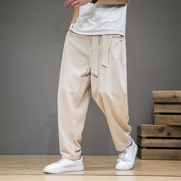 Pantalon japonais fluide pour homme