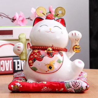 Tirelire Maneki Neko pièces porte bonheur