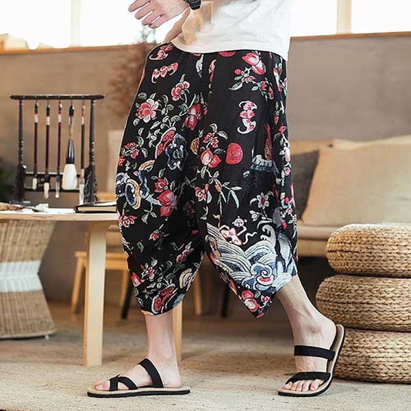 Pantalon traditionnel japonais imprimé-0.jpg