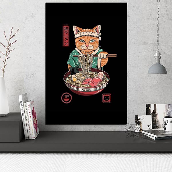 Tableau japonais chat et bol de ramen-1.jpg