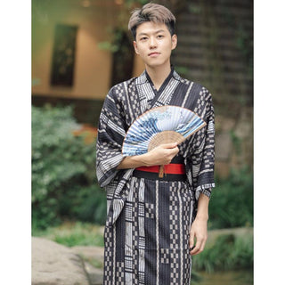 Kimono Homme Motifs Damiers et Géométriques