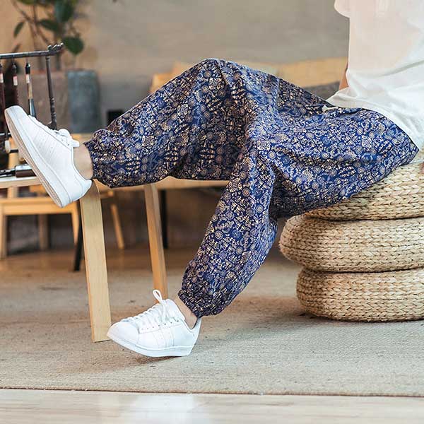 Pantalon japonais ample imprimé bleu-1.jpg