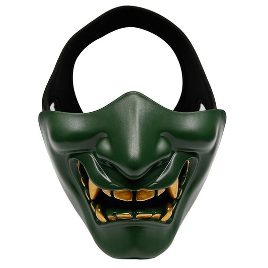 Masque de démon japonais Oni vert-0.jpg