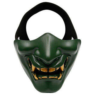 Masque de démon japonais Oni vert