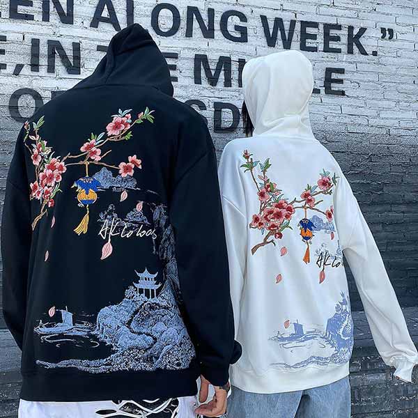 Sweat paysage zen japonais