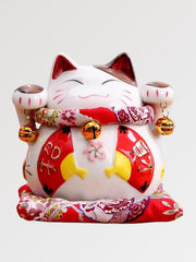 Maneki Neko deux pattes en l'air et éventails-3.jpg