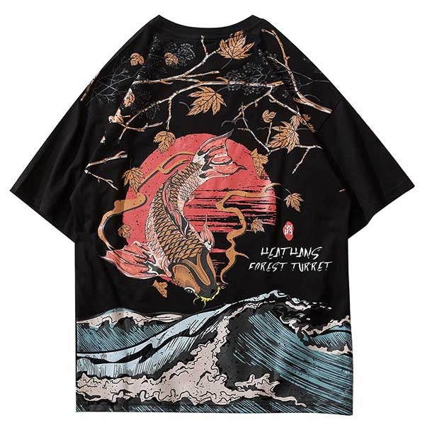 T-shirt japonais carpe koï d'automne-0.jpg