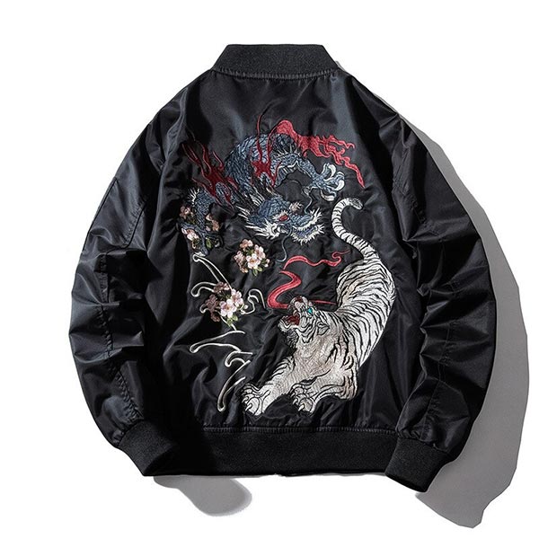 Sukajan veste style bomber japonais Tora