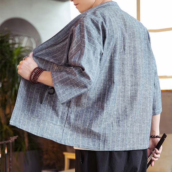 Veste Kimono Homme Moderne Unie-7.jpg