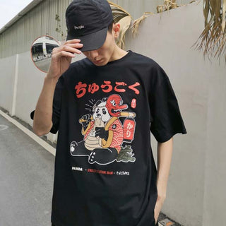T-shirt japonais panda gourmand