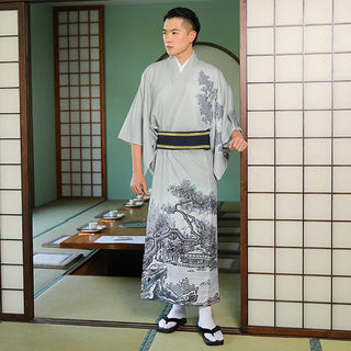 Kimono Traditionnel Homme Imprimé Dessin
