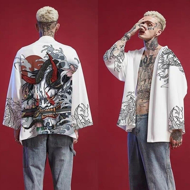 Veste Kimono Homme Démon Hannya
